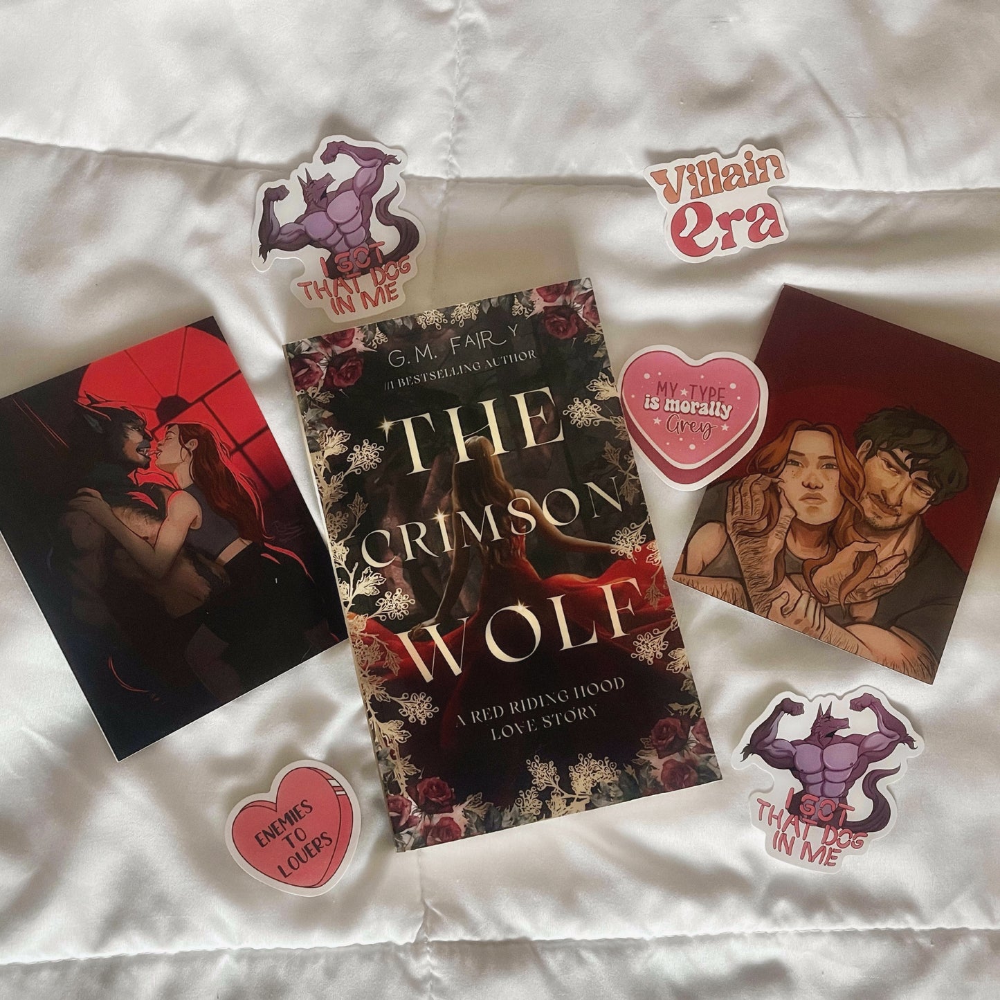 The Crimson Wolf Signed by Author + Swag